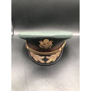 Vintage Midway 5 star dress navy police fire Cap army hat 7 1/4 Size